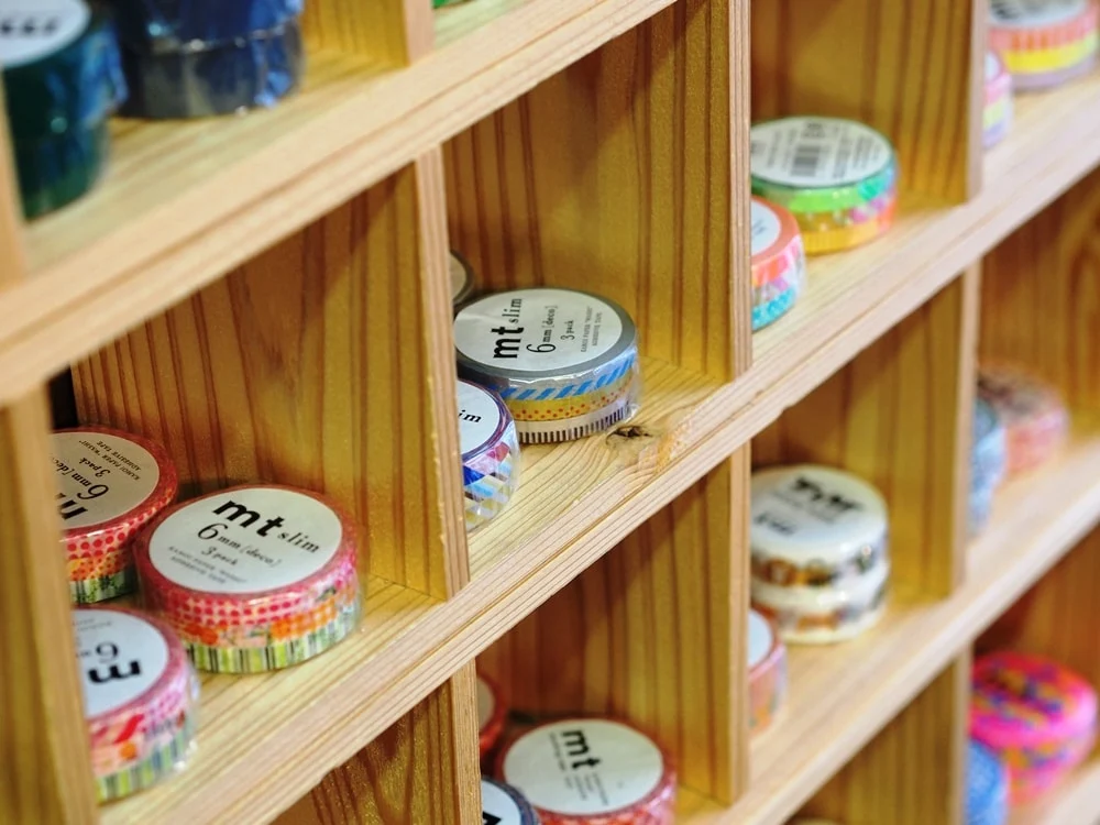TANE 店内のマスキングテープ