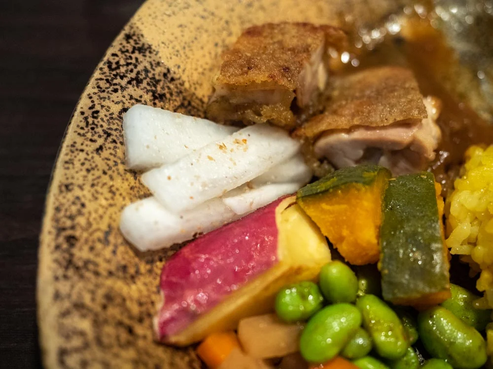 倉敷カレー 長イモ・サツマイモ・ナンキン等