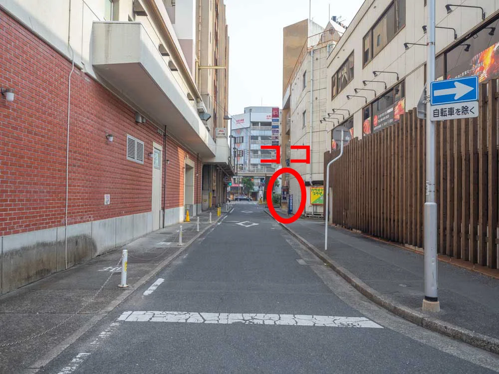 倉敷カレー前 道案内