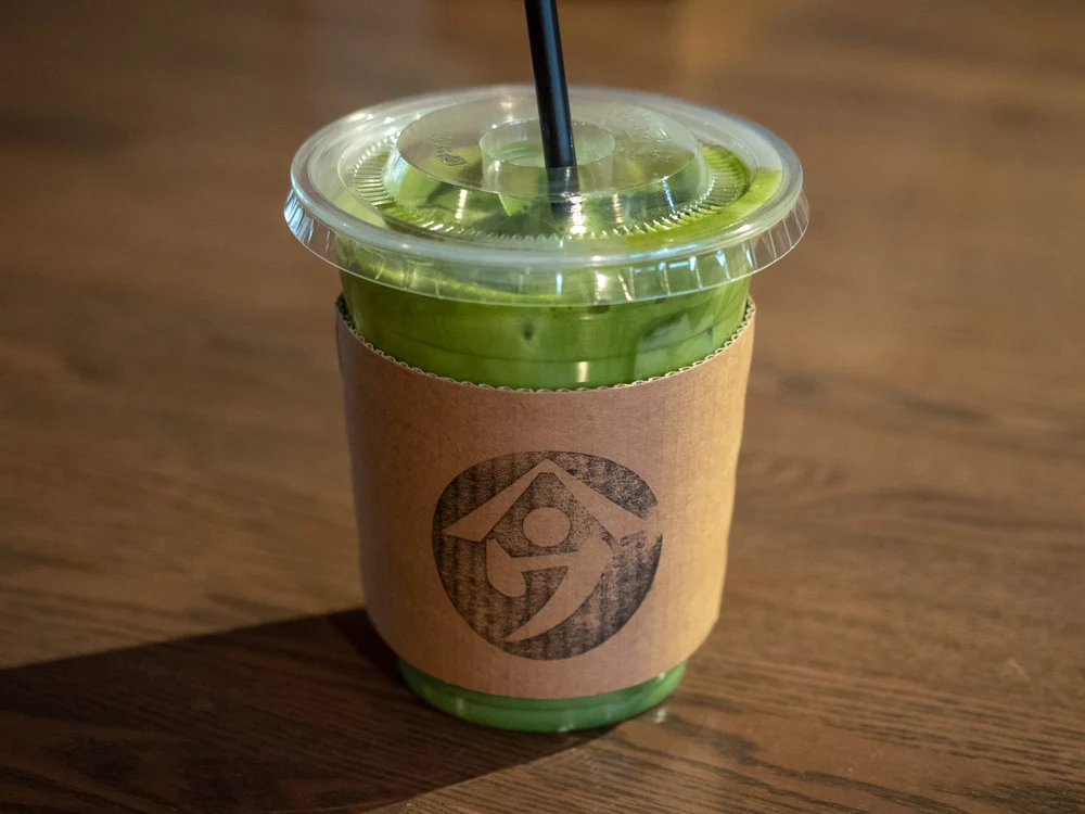 ヤマウ・コーヒースタンド 抹茶ラテ アイス