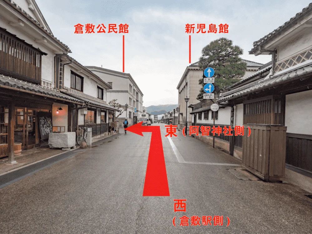 観龍寺へのアクセス(本通り西側から)