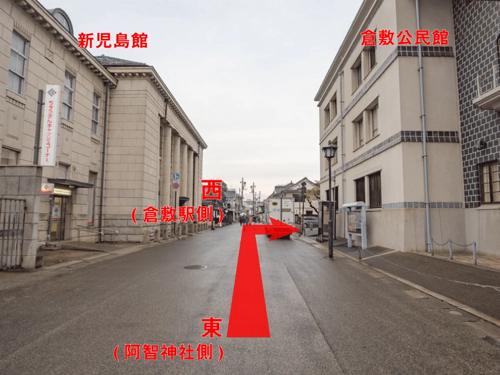 観龍寺へのアクセス(本町通り 東側から)