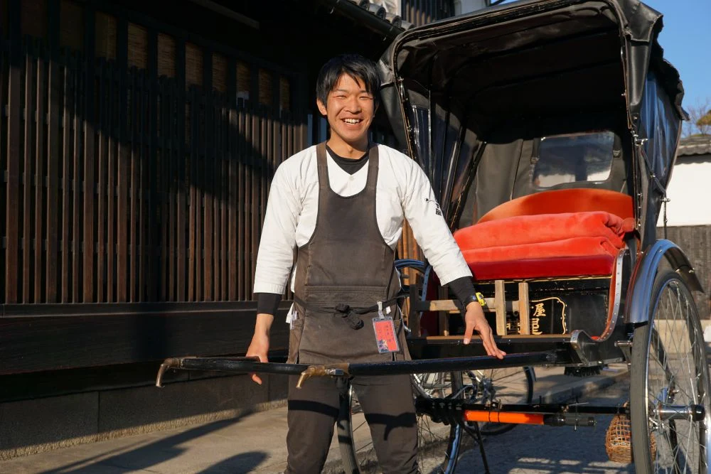 佐々木傑さん 人力車の車夫