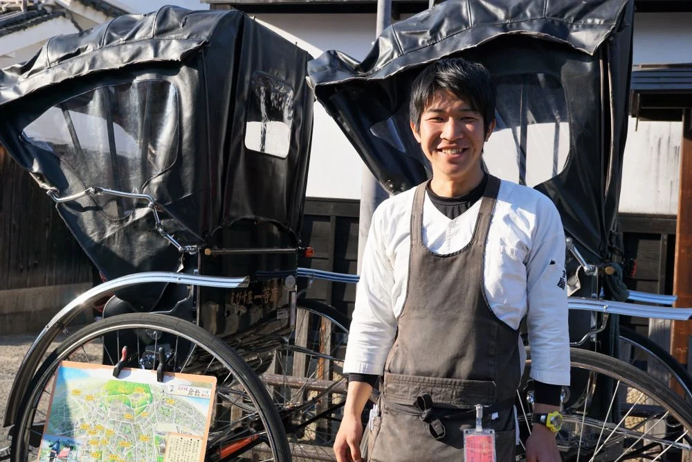 佐々木傑さん 人力車の車夫
