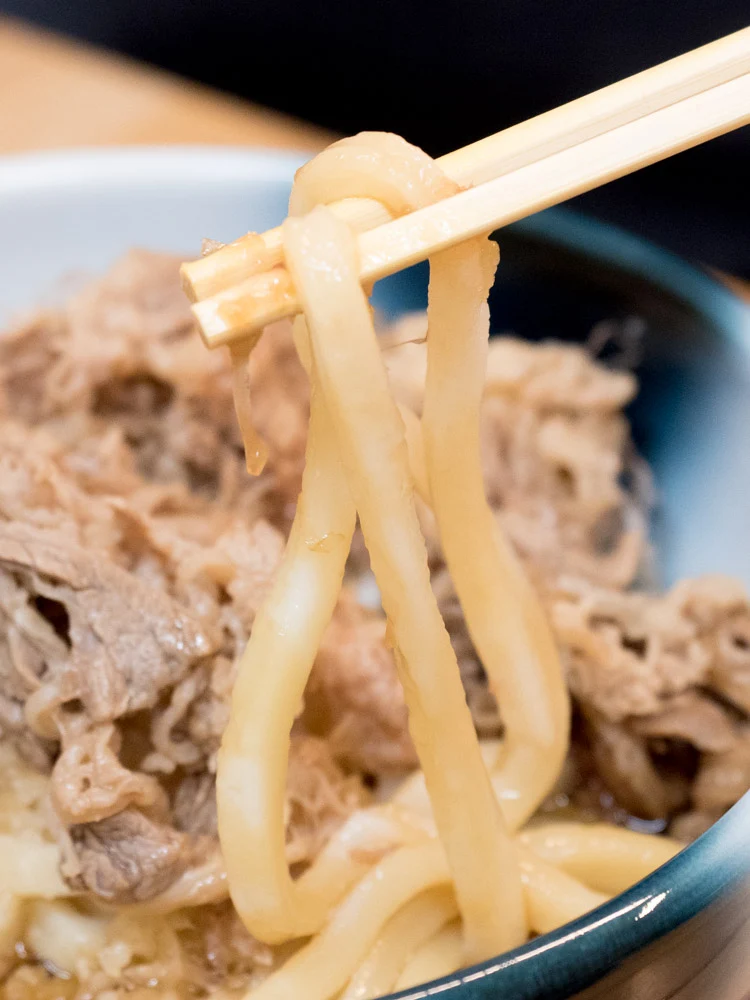 ふじ心:肉おろしぶっかけ(温)の麺