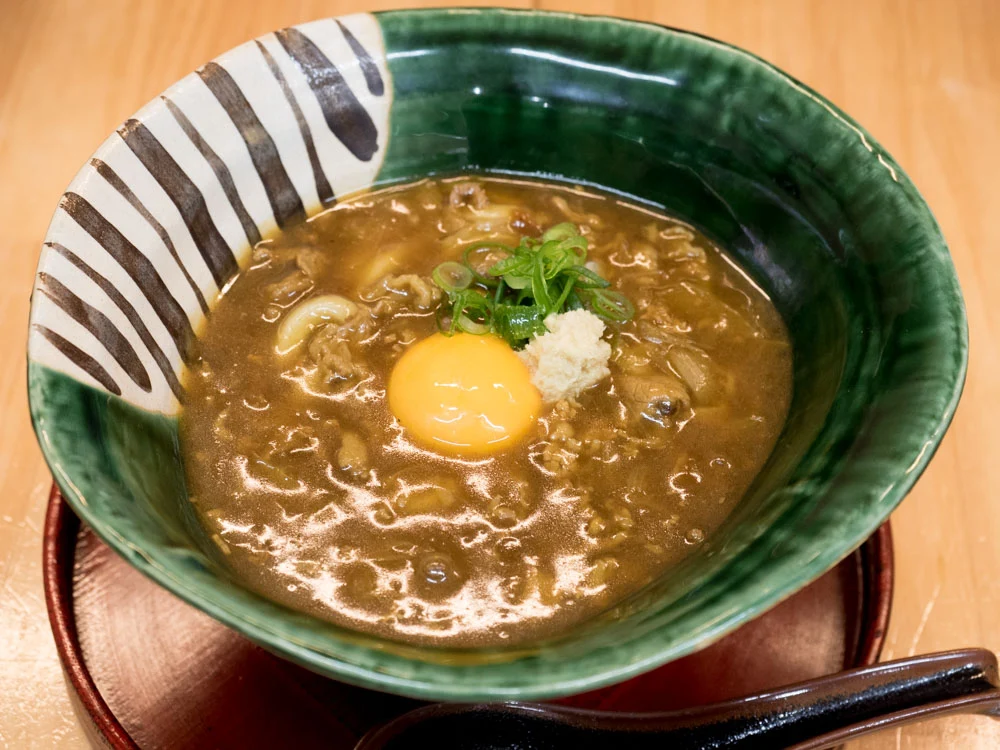 ふじ心:牛玉カレーうどん