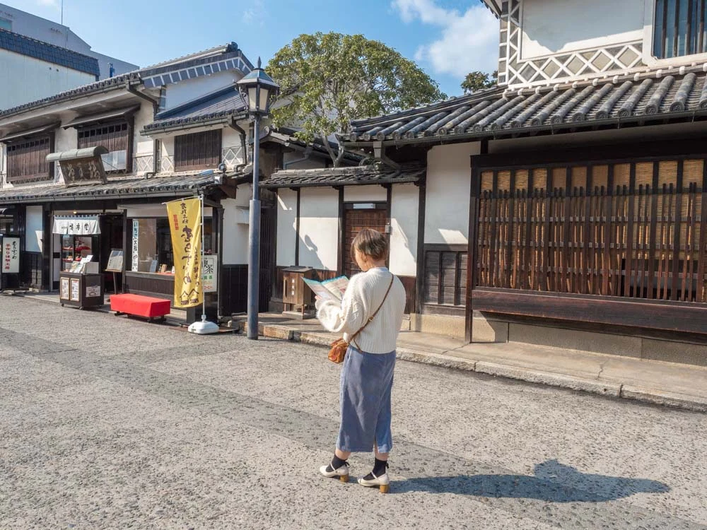 倉敷宝探し:謎解きしながら美観地区界隈を散策(橘香堂付近)