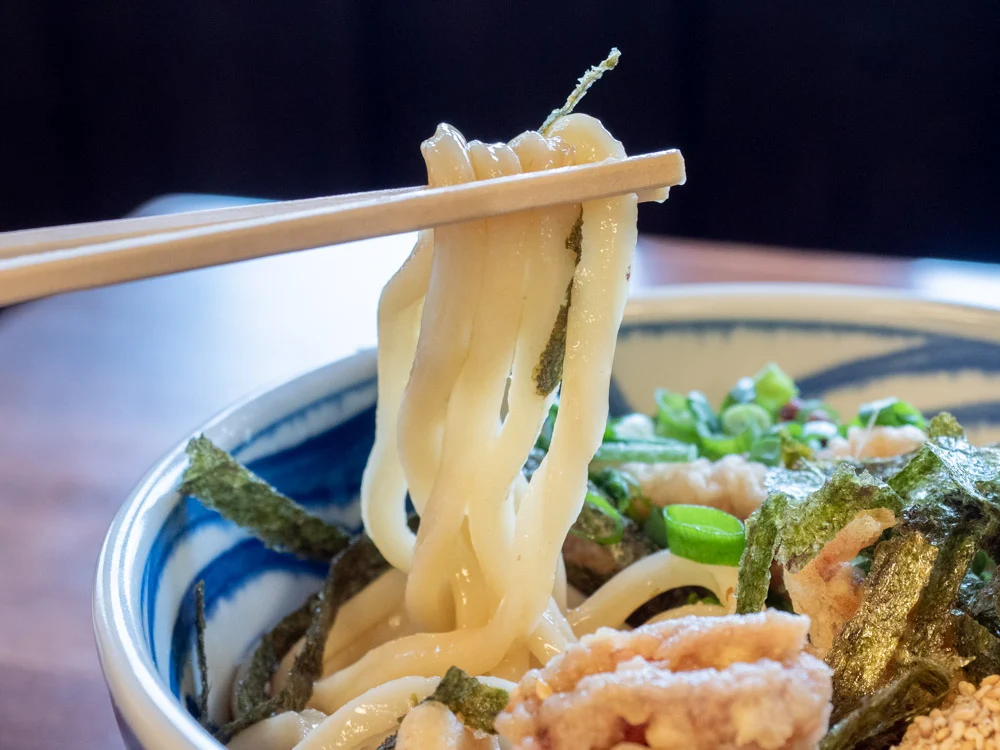 かわはら イカ入りぶっかけうどん 麺