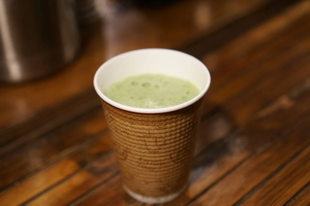抹茶黒糖ラテ