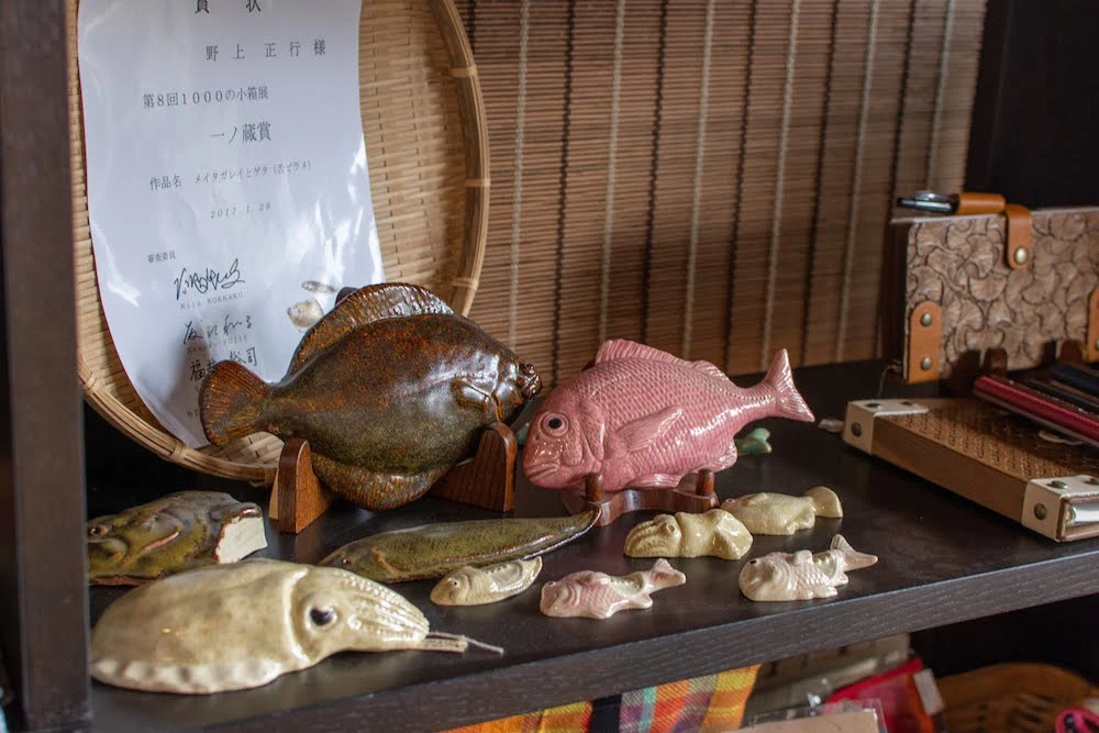 岡山の木彫り作家、陶芸家の手作り雑貨