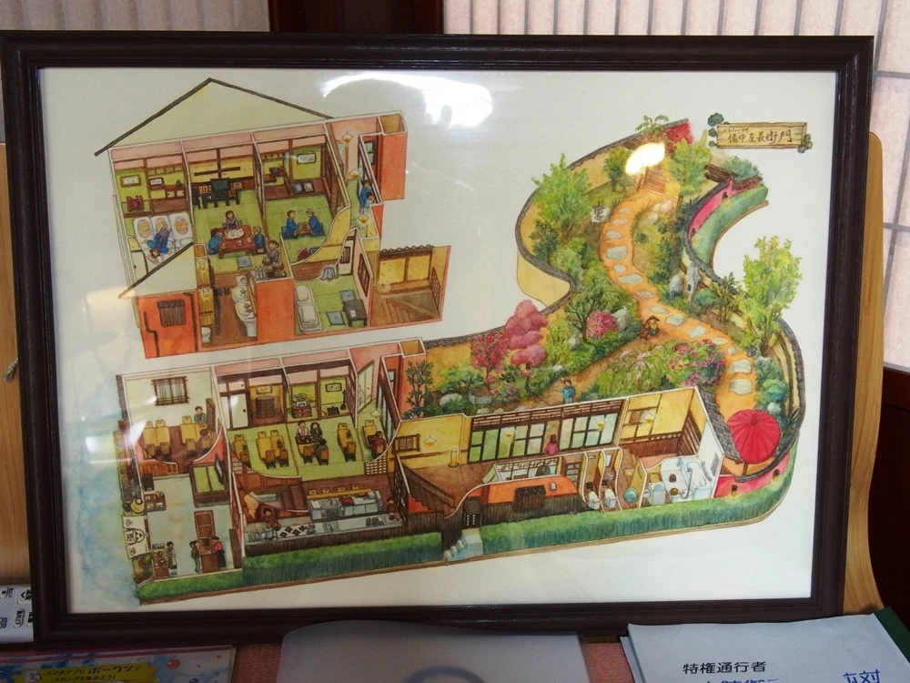 お食事処邑楽里(ゆらり)備中屋長衛門 イラスト