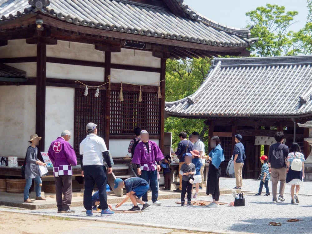 藤見の会(令和元年) 親子昔遊び広場のようす