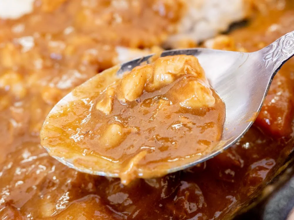 喫茶 心温 鬼ノ城カレー マグロのフレーク