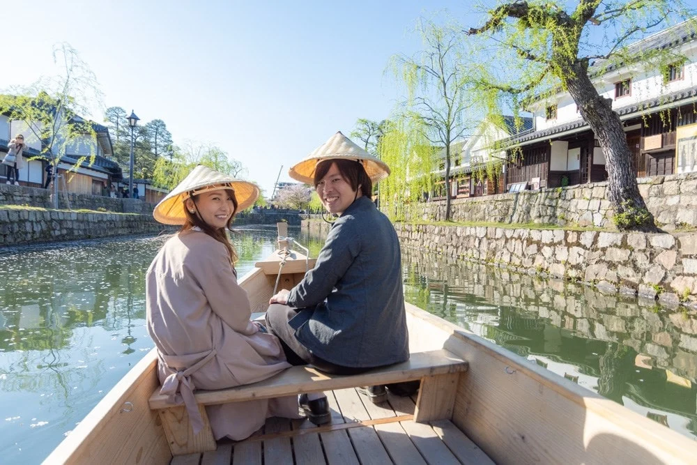 くらしき川舟流し