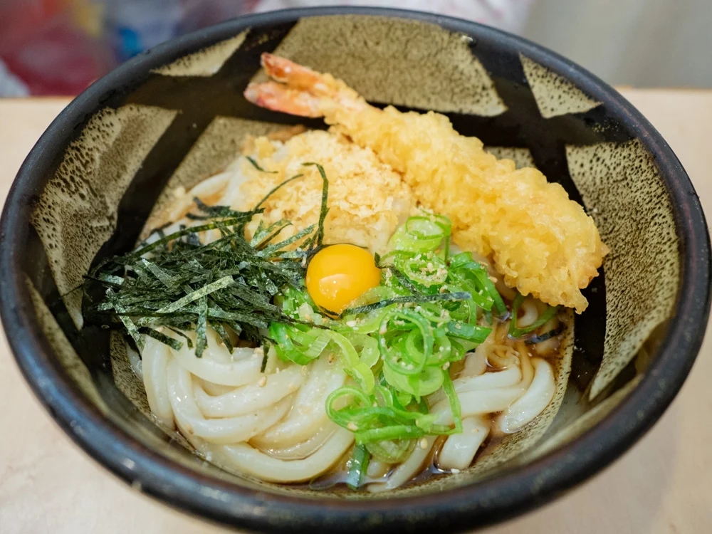 ふるいちの「天ぷらぶっかけ」