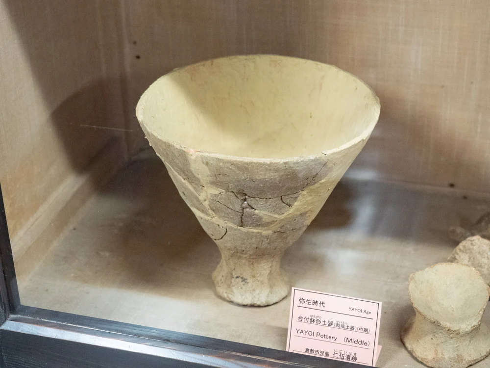 倉敷考古館:児島仁伍遺跡から出土した弥生土器