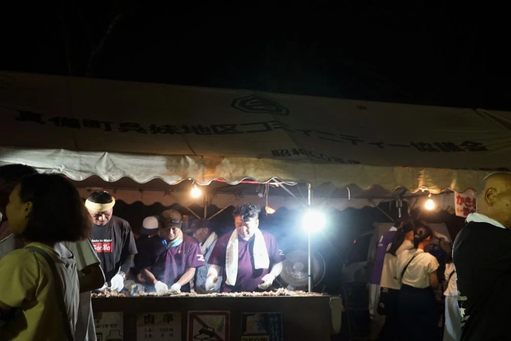 弾琴祭 屋台のようす