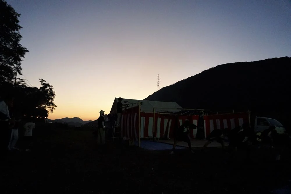 弾琴祭 夕暮れの風景