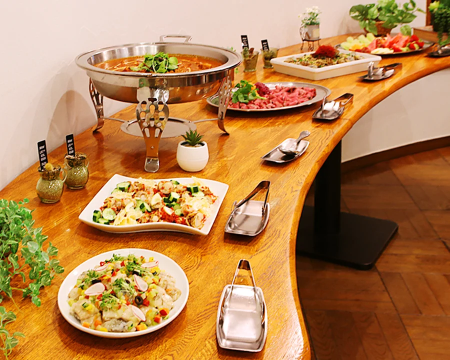 カフェ くらしき芸文館の夜限定貸し切りメニュー例