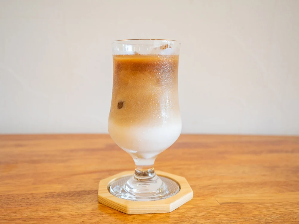 カフェ くらしき芸文館の大山乳業カフェオレ
