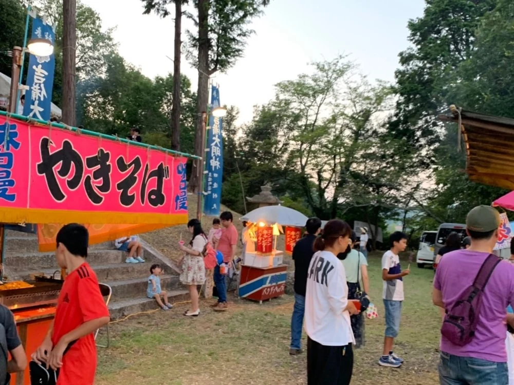 【吉備様夏祭り】境内の屋台