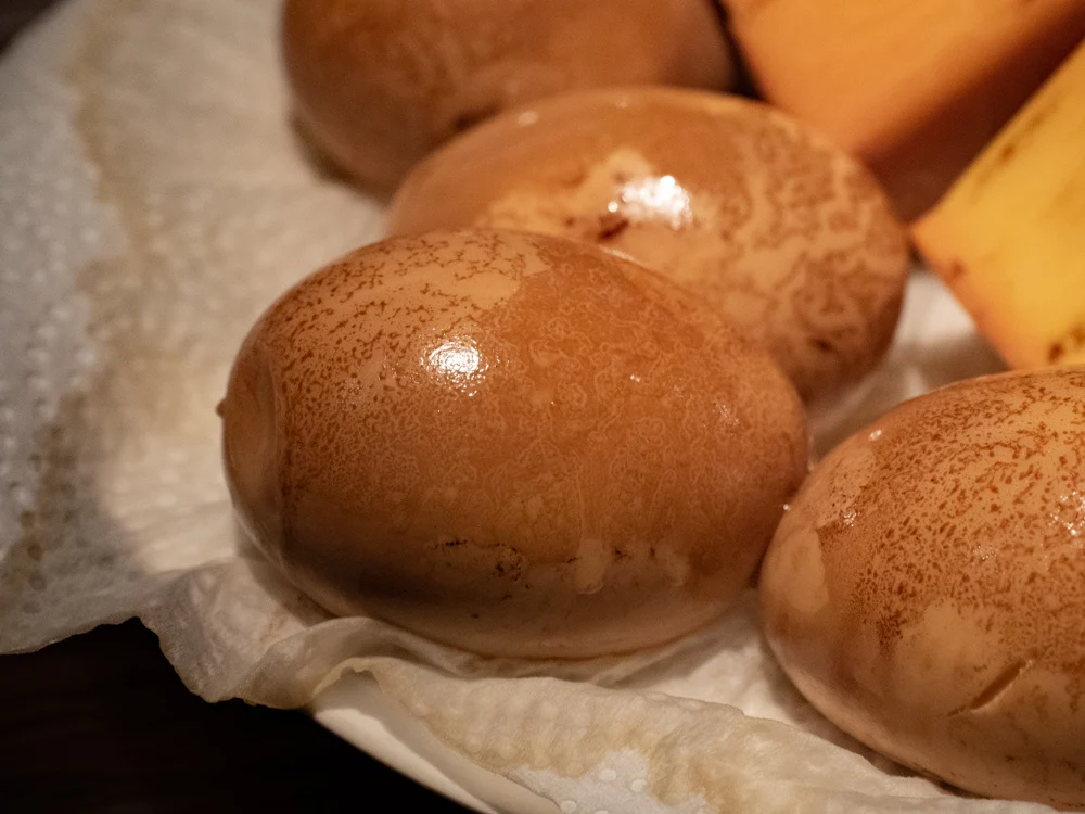 ディンプル:自家製煮卵の燻製