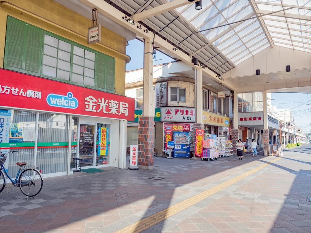 くし亭への行き方：ビオス倉敷(倉敷センター街) 金光薬局のところを曲がる