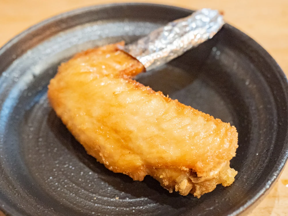 くし亭:串揚げ(手羽元)