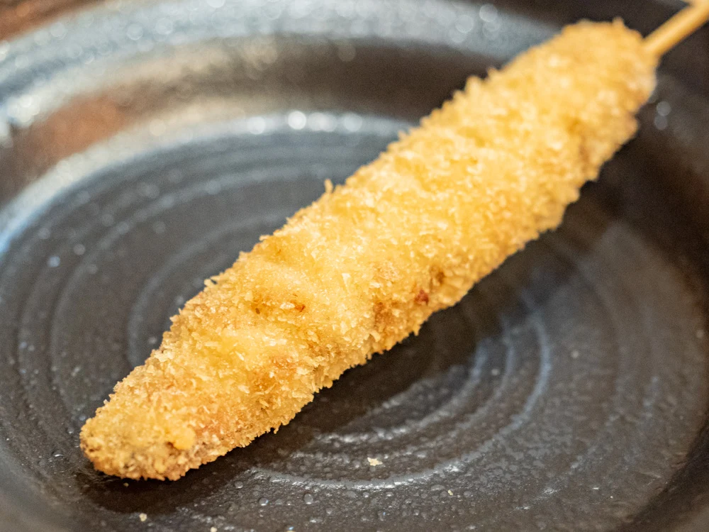 くし亭:串揚げ(寄島シャコ)