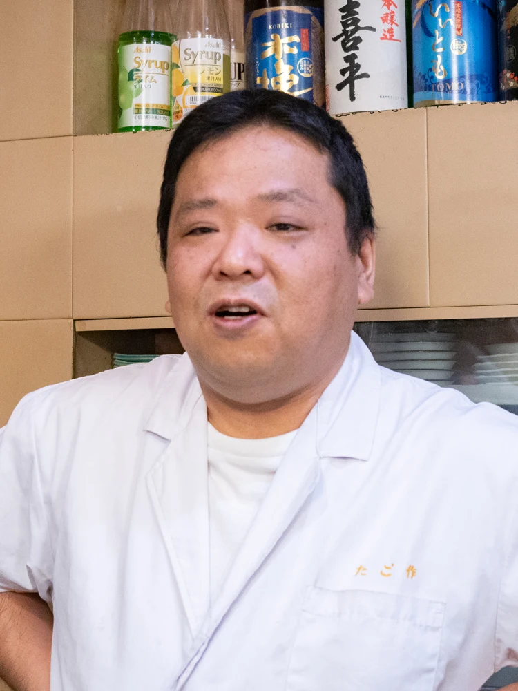 たご作:大将の千地岩 昌 さん