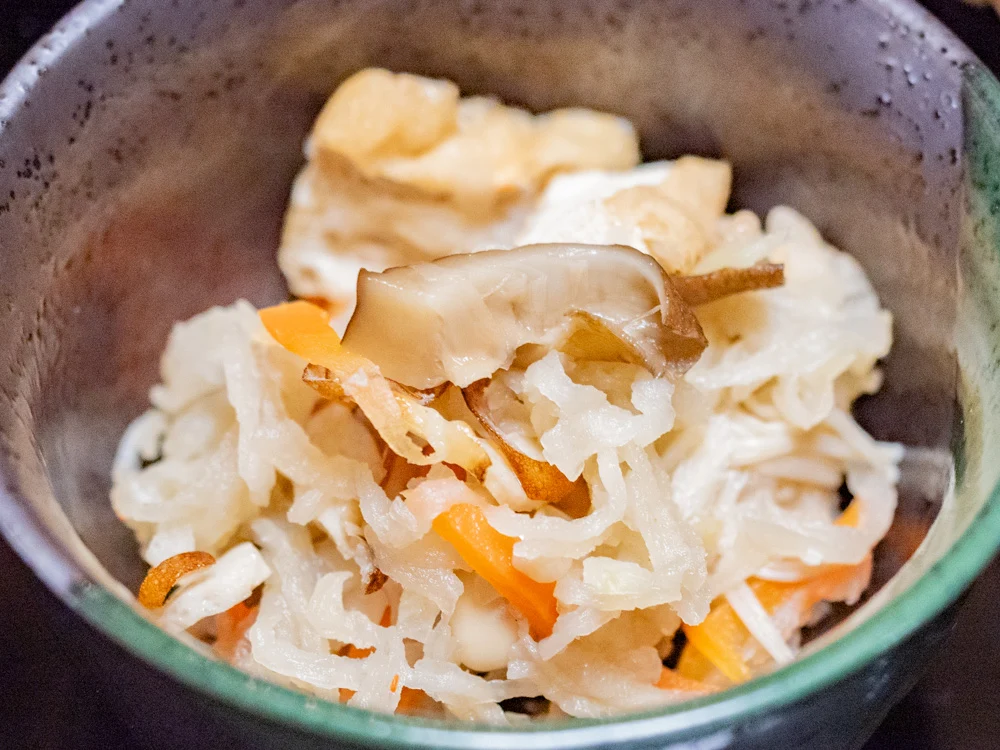 たご作:ランチ(和)の小鉢(切り干しダイコンの煮物)