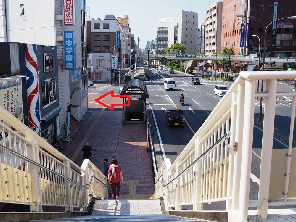 天満屋前歩道橋