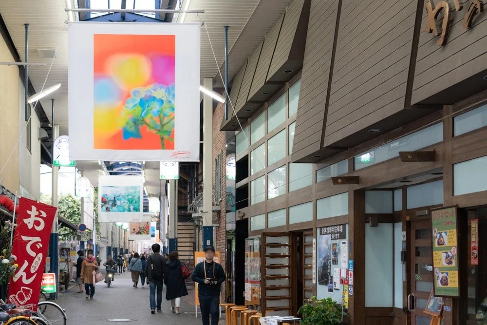 倉敷フォトミュラル 商店街展示