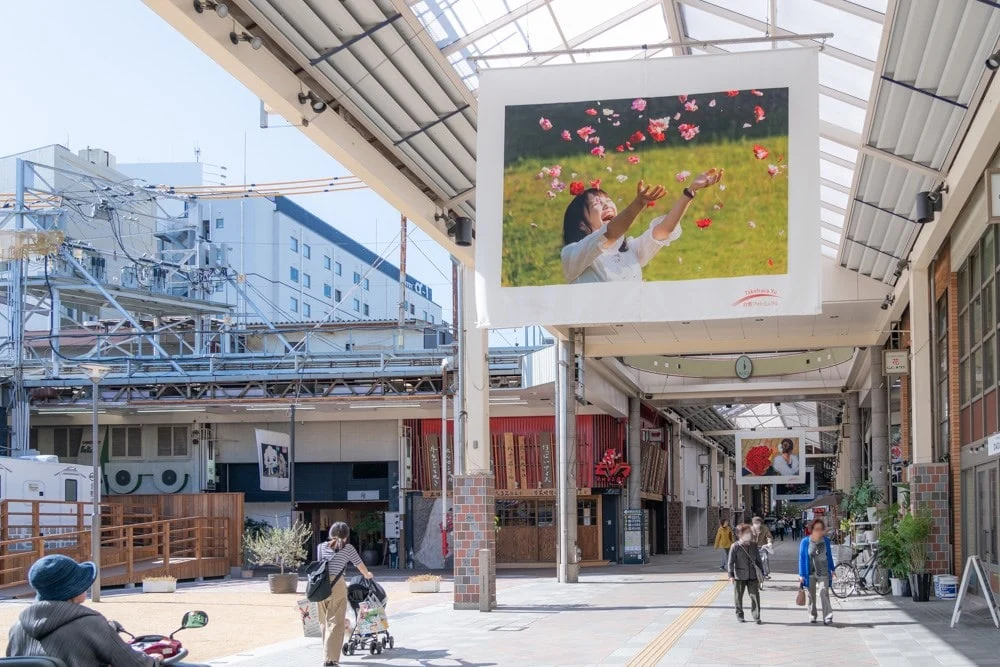 倉敷フォトミュラル 商店街展示
