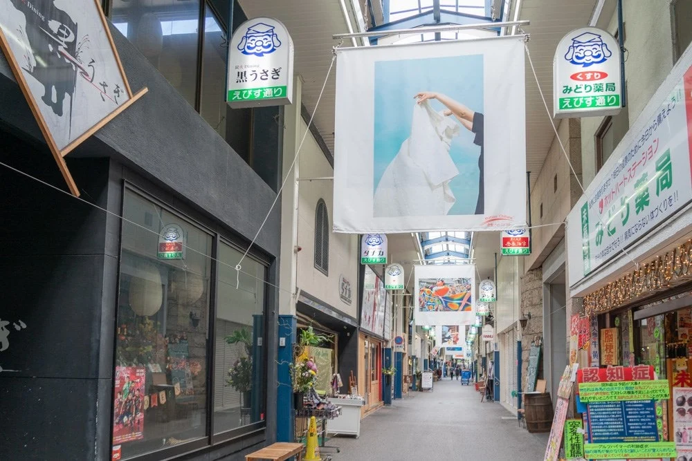 倉敷フォトミュラル 商店街展示