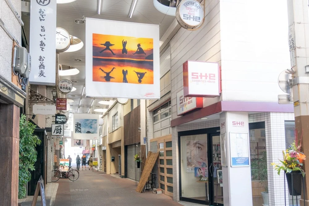 倉敷フォトミュラル 商店街展示