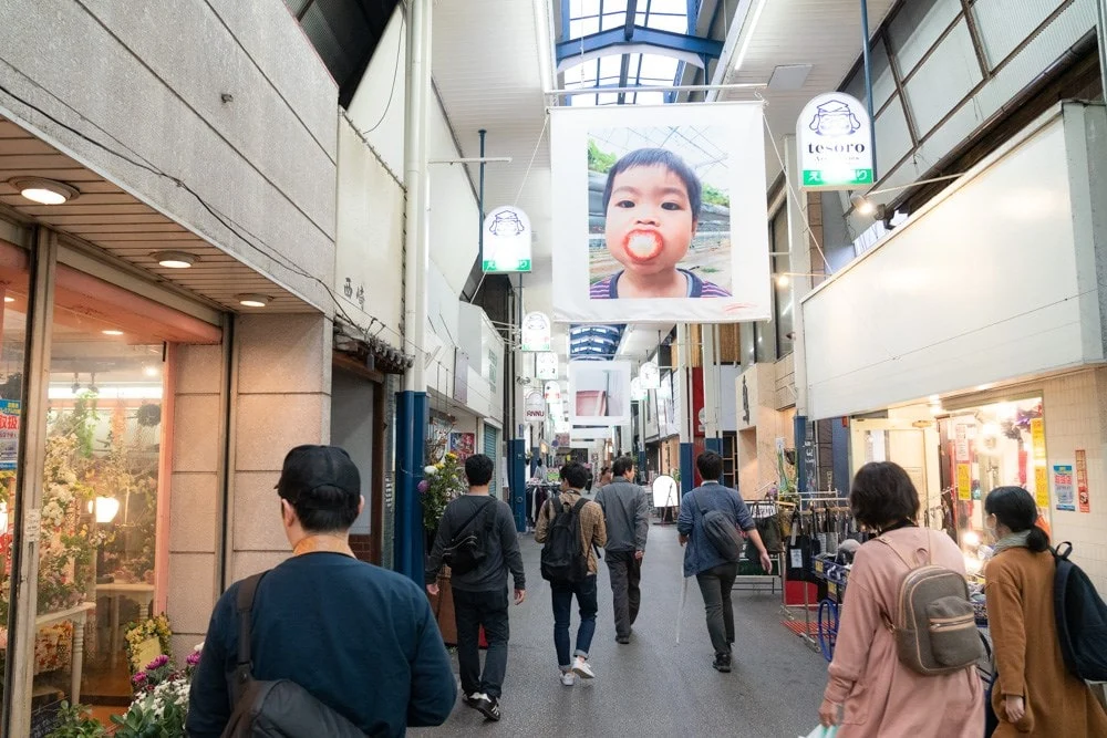 倉敷フォトミュラル 商店街展示