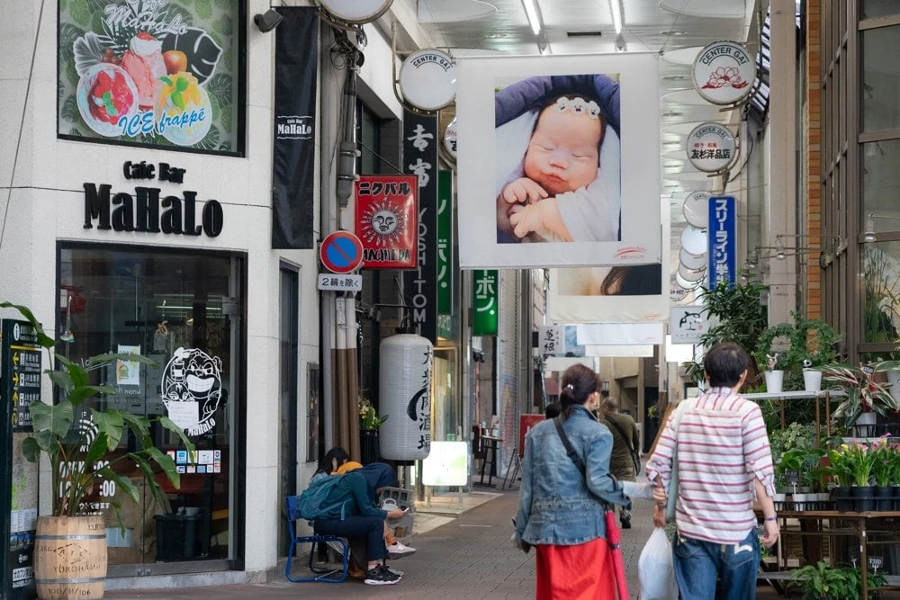 倉敷フォトミュラル 商店街展示