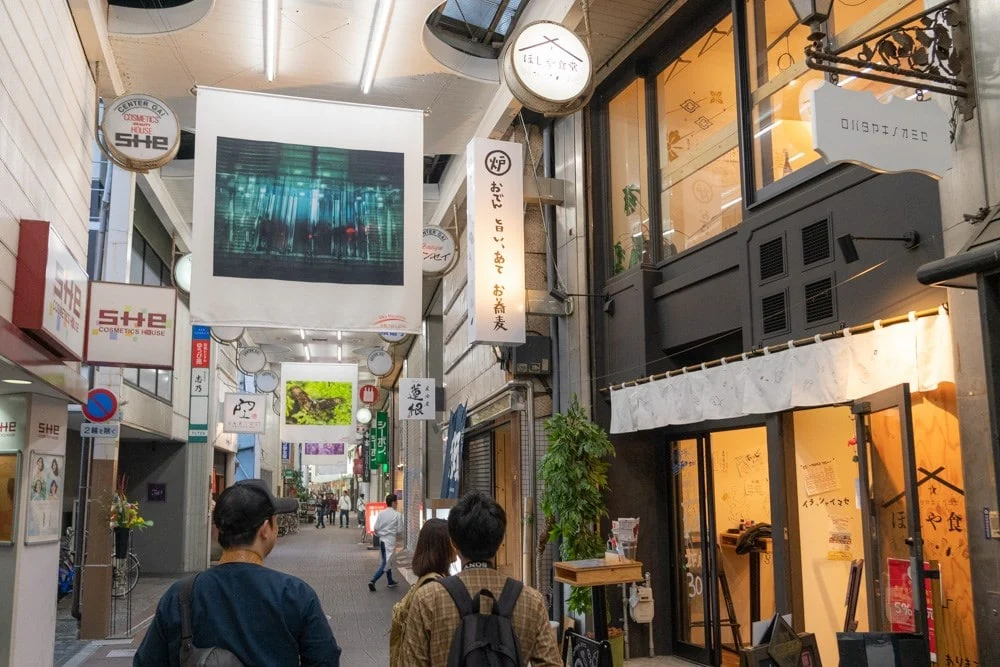 倉敷フォトミュラル 商店街展示