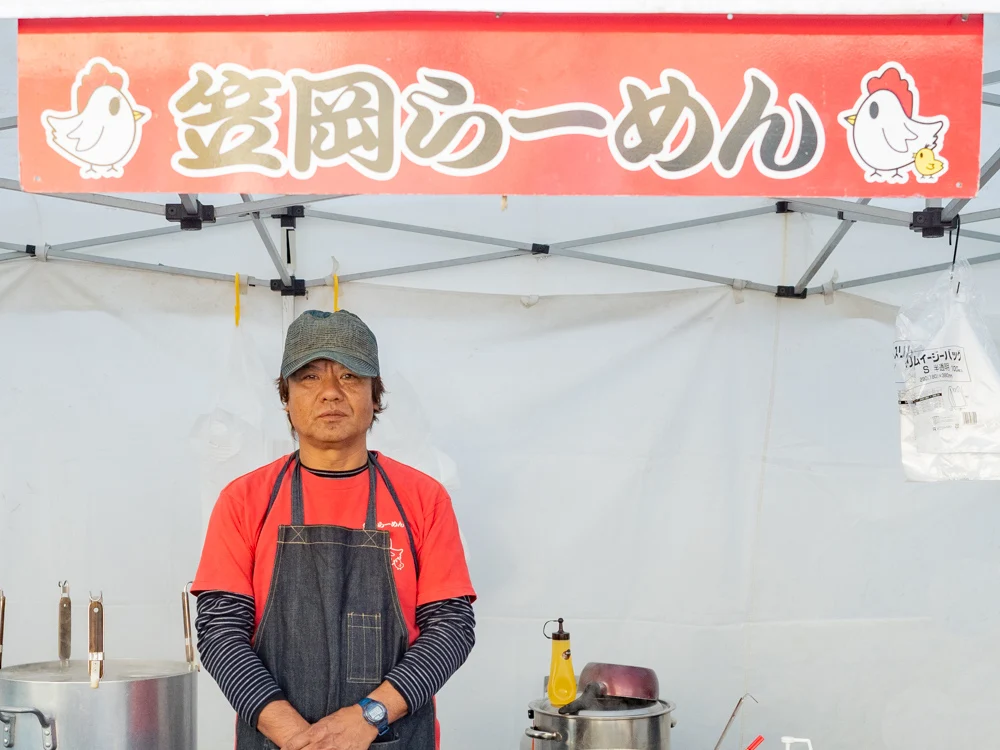 笠岡ラーメン屋台：店主・牧野 靖宏さん