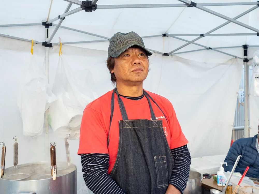 笠岡ラーメン屋台：店主・牧野 靖宏さん