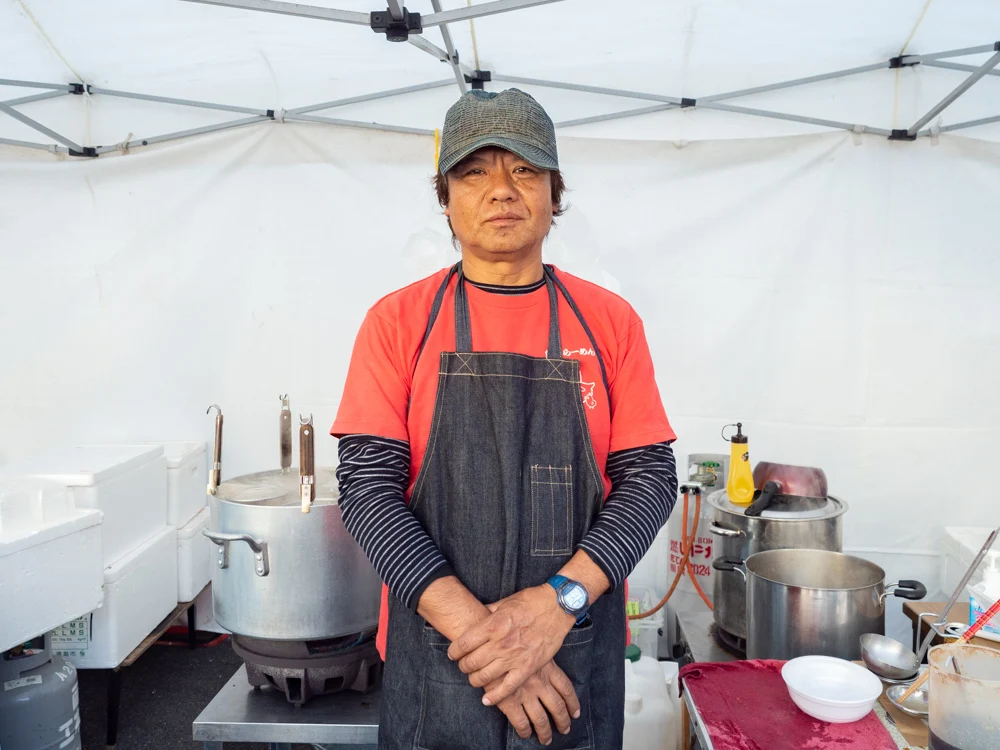 笠岡ラーメン屋台：店主・牧野 靖宏さん