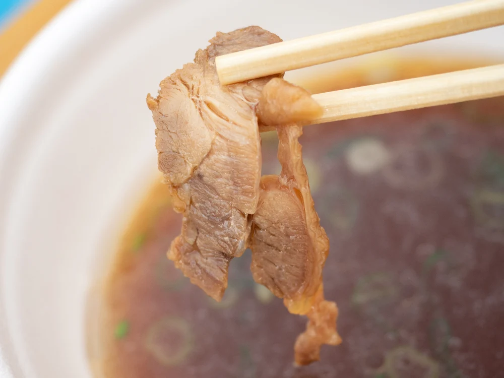笠岡ラーメン屋台:笠岡ラーメンのカシワ