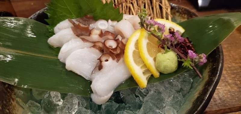 下津井たこの刺身