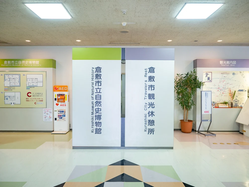 倉敷美観地区周辺のトイレ:倉敷私立自然史博物館内 倉敷市観光休憩所