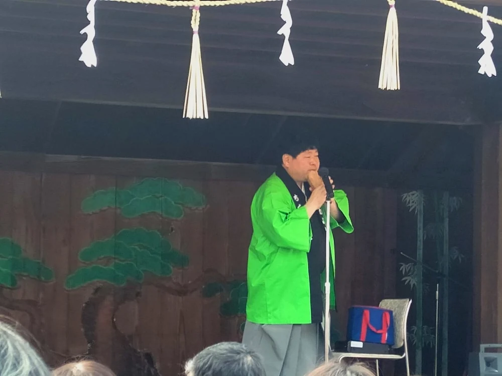【阿智神社初詣】ちくわ笛で有名な住宅正人(すみたくまさと)さん