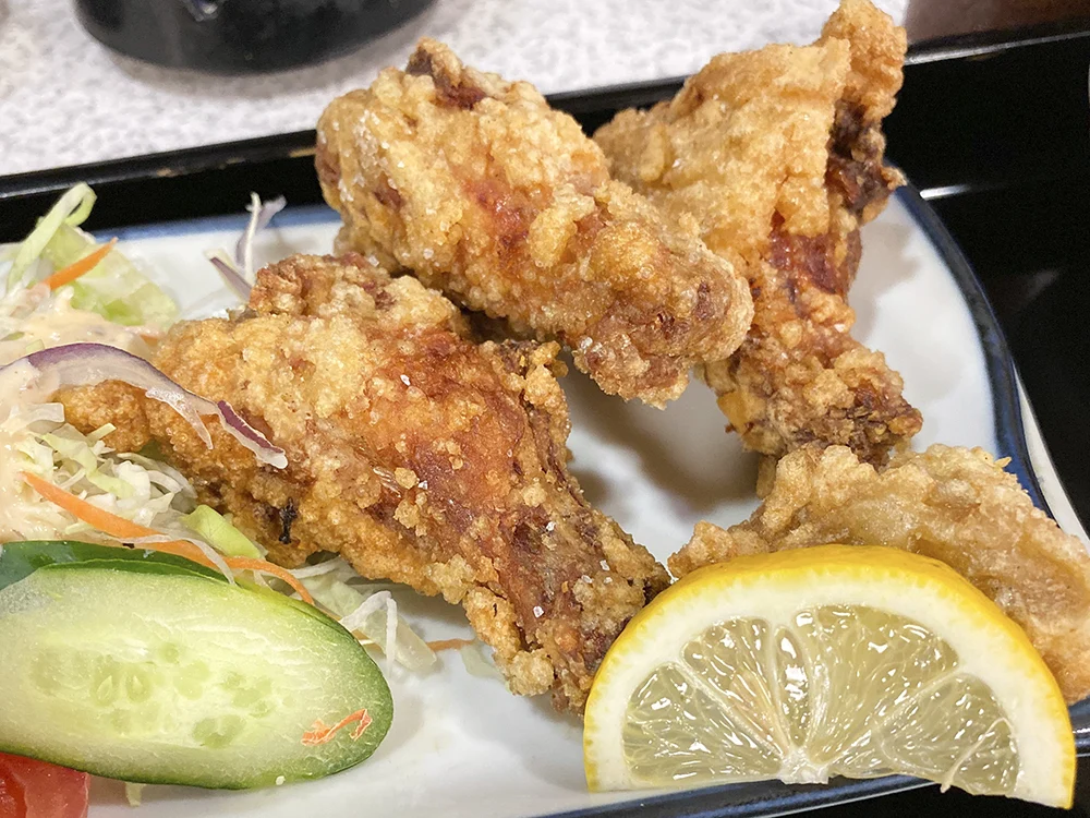 たご作:洋ランチ(手羽元のから揚げ)