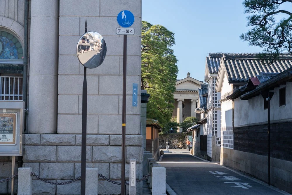 児島虎次郎館(仮)から見る大原美術館
