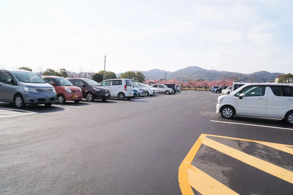 福原緑地の駐車場