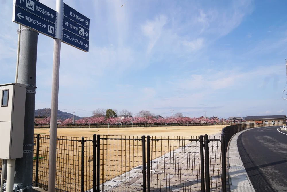 福原緑地公園の駐車場